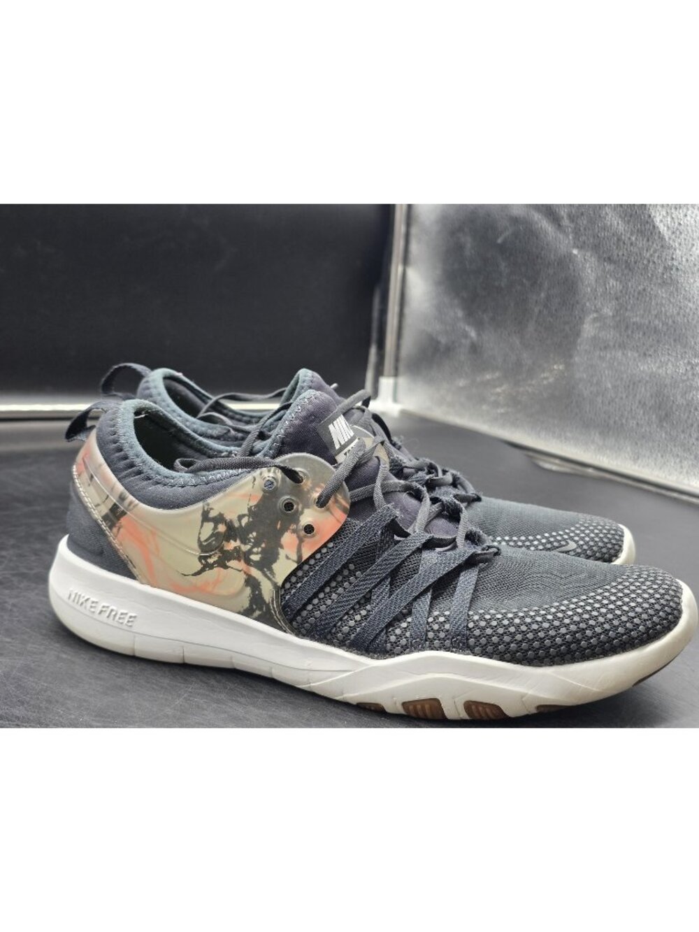 Nike Free TR 7 Shoes Womens 7.5 Tie Dye Training Sneakers Stained 904651-006